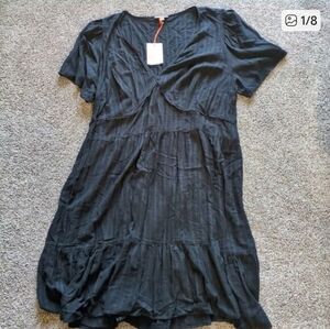 Knox Rose Black Long Sleeve Midi Dress